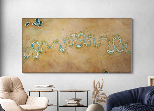 Meandering Past The Billabongs - Limited Edition Print Landscape