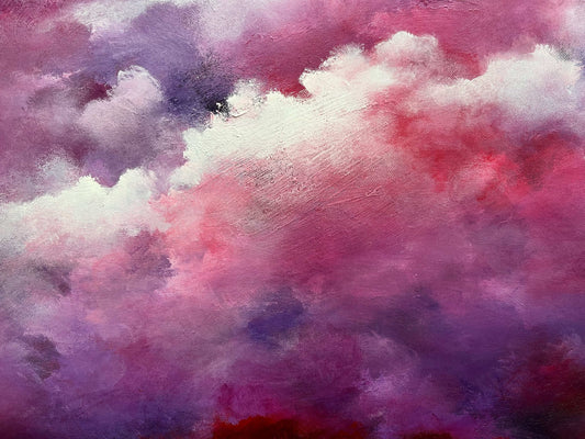 Crimson Clouds of Summer (Framed)