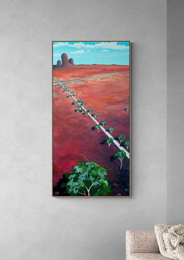 The Road To The Centre (140x70cm)