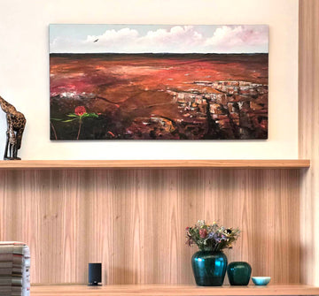 Tania Chanter original art - Waratah Dreaming - Acrylic on canvas