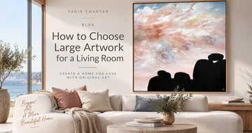 How to Choose Large Artwork for a Living Room
