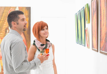 Why Art Matters - Two people viewing an art exhibition