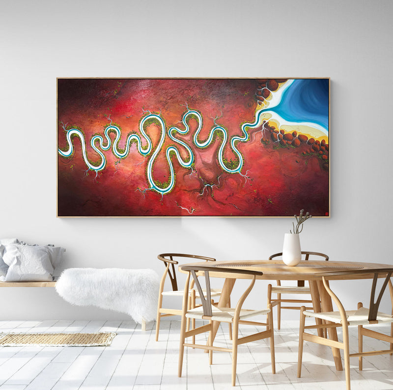 Embers Beneath The Tide (180x90cm)