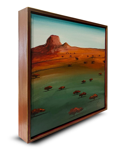 Dusk On The Plains  (30X30cm Framed 'Mini')