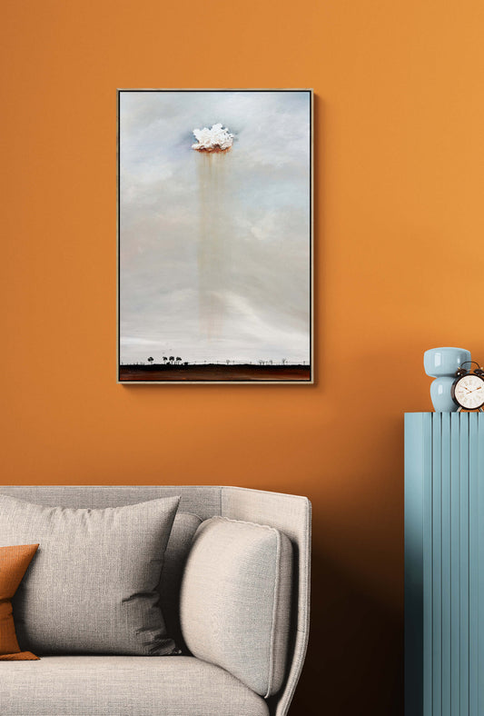 A Cloud Above The Wide Silence  (60x90cm)