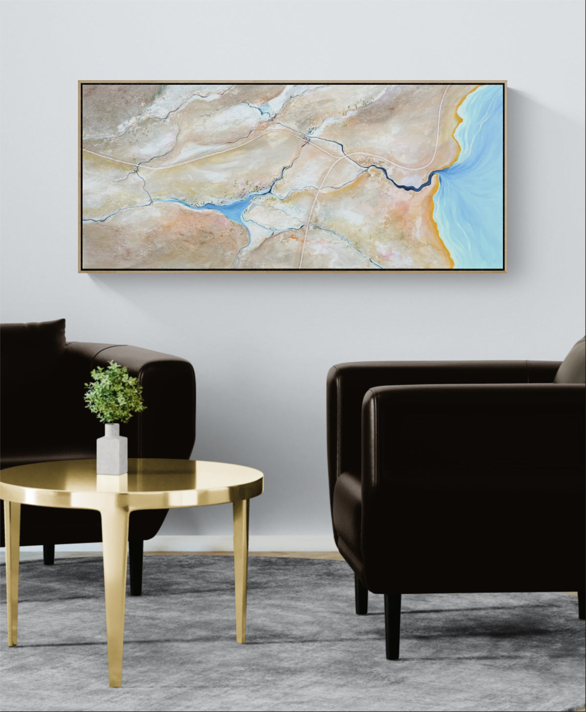 Original, one of a kind, textured acrylic on canvas, 160x70cm.
