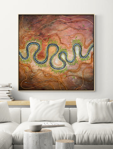 Echoes Of The Land (100x100cm)