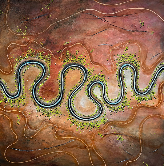 Echoes Of The Land (100x100cm)