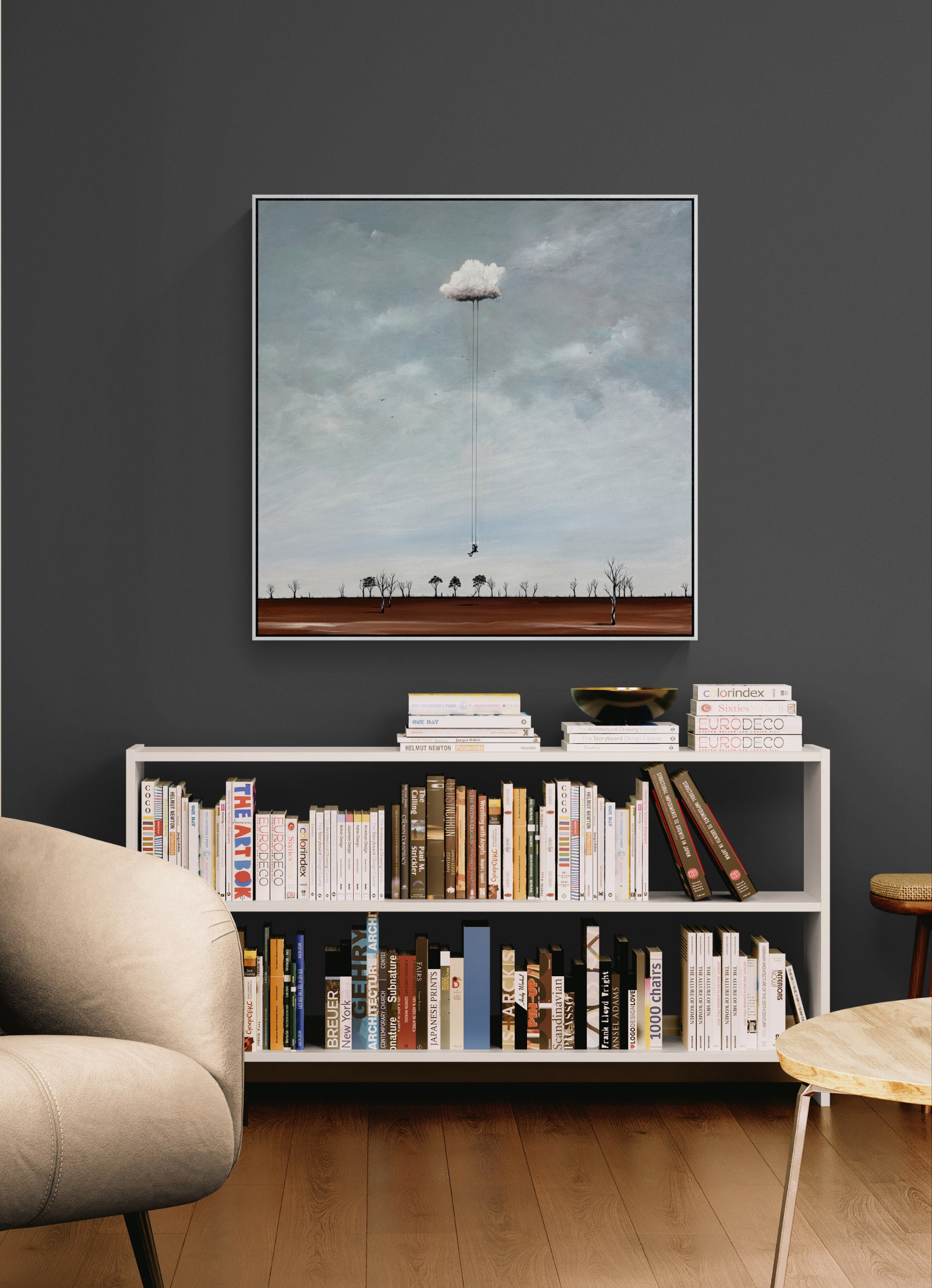 Held By Hope by Australian artist Tania Chanter, original, 90x90cm, acrylic on canvas, textured abstract landscape. 