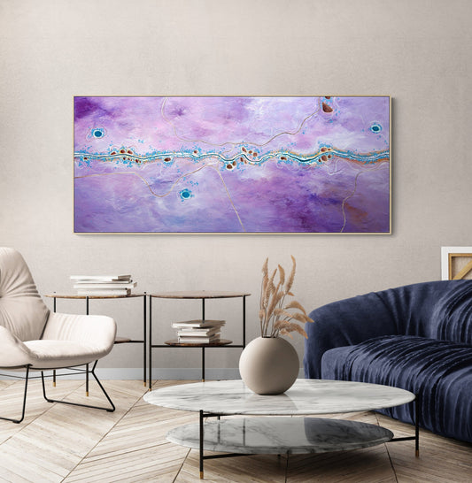 Meandering The Lavender Plains (160X70CM)