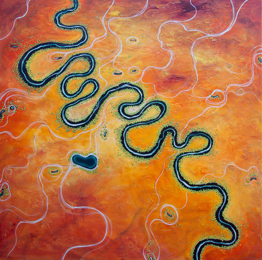 Meandering The Plains In Spring (140X140CM)