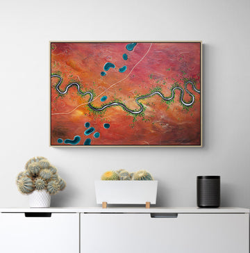 Meandering To The Ponds Of Plenty (55x80cm)