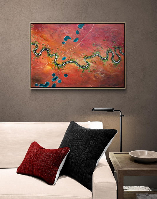 Meandering To The Ponds Of Plenty (55x80cm)