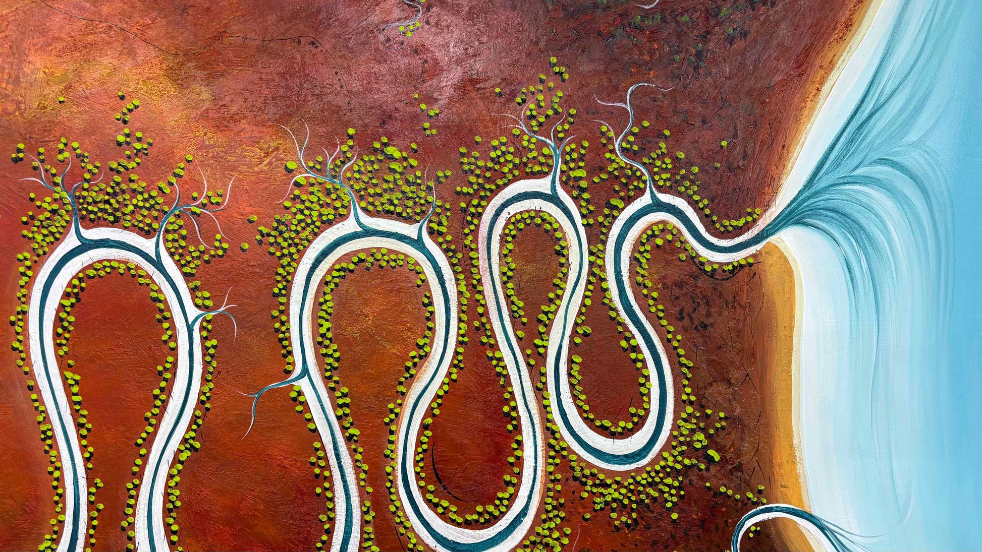 Close up of layers, detail and texture