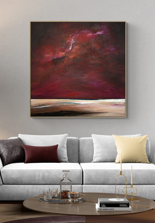Red Sky In The West 100X100CM