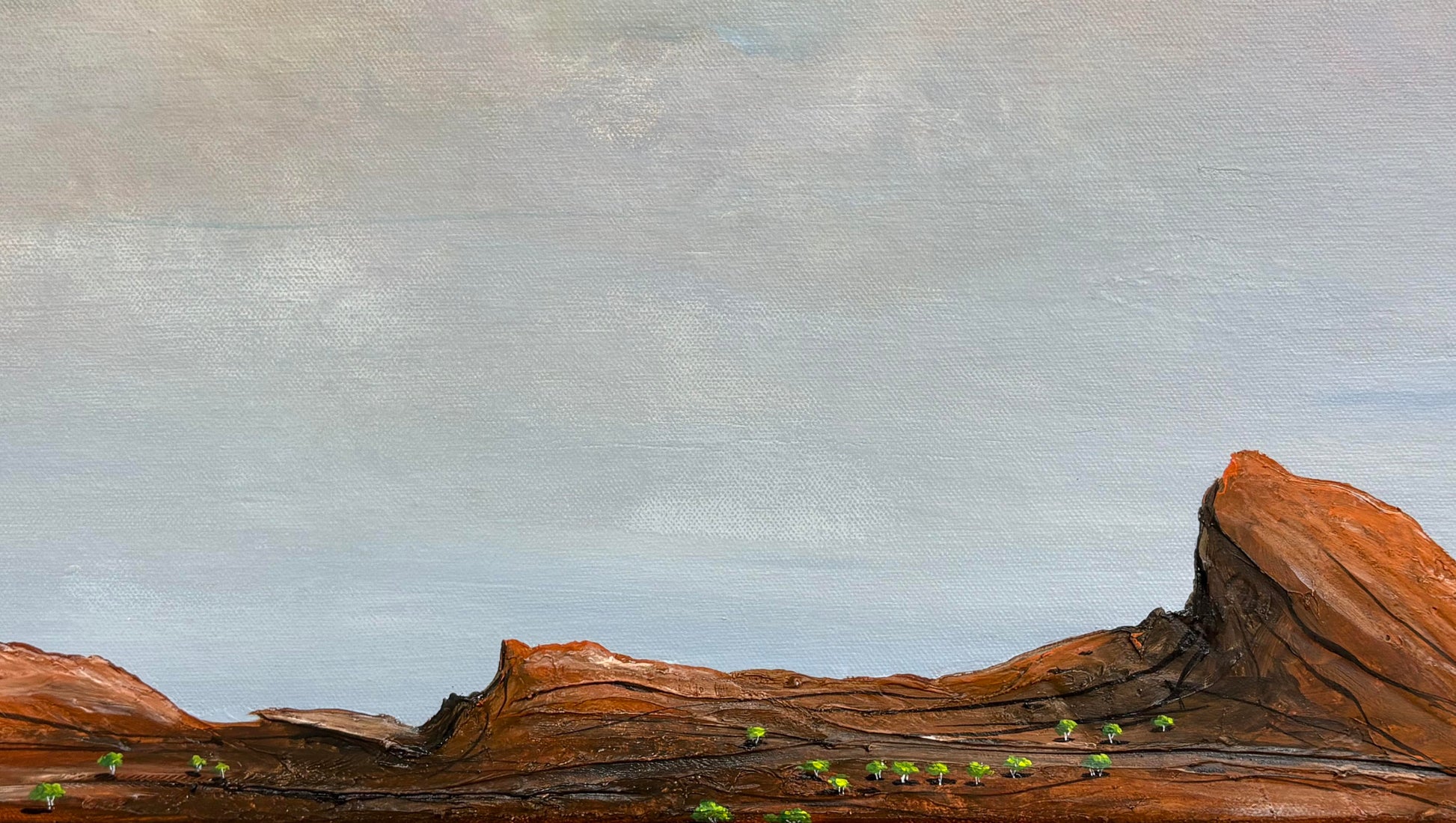 Sky Remembered by Australian Artist Tania Chanter, 40x50cm, original, abstract landscape, acrylic on canvas.