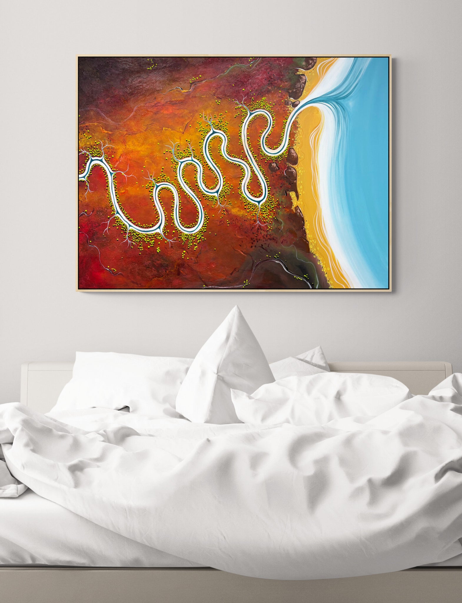 Songlines Of Silt And Sky (122x91cm)