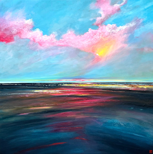 Sunset's Flame (100X100CM)