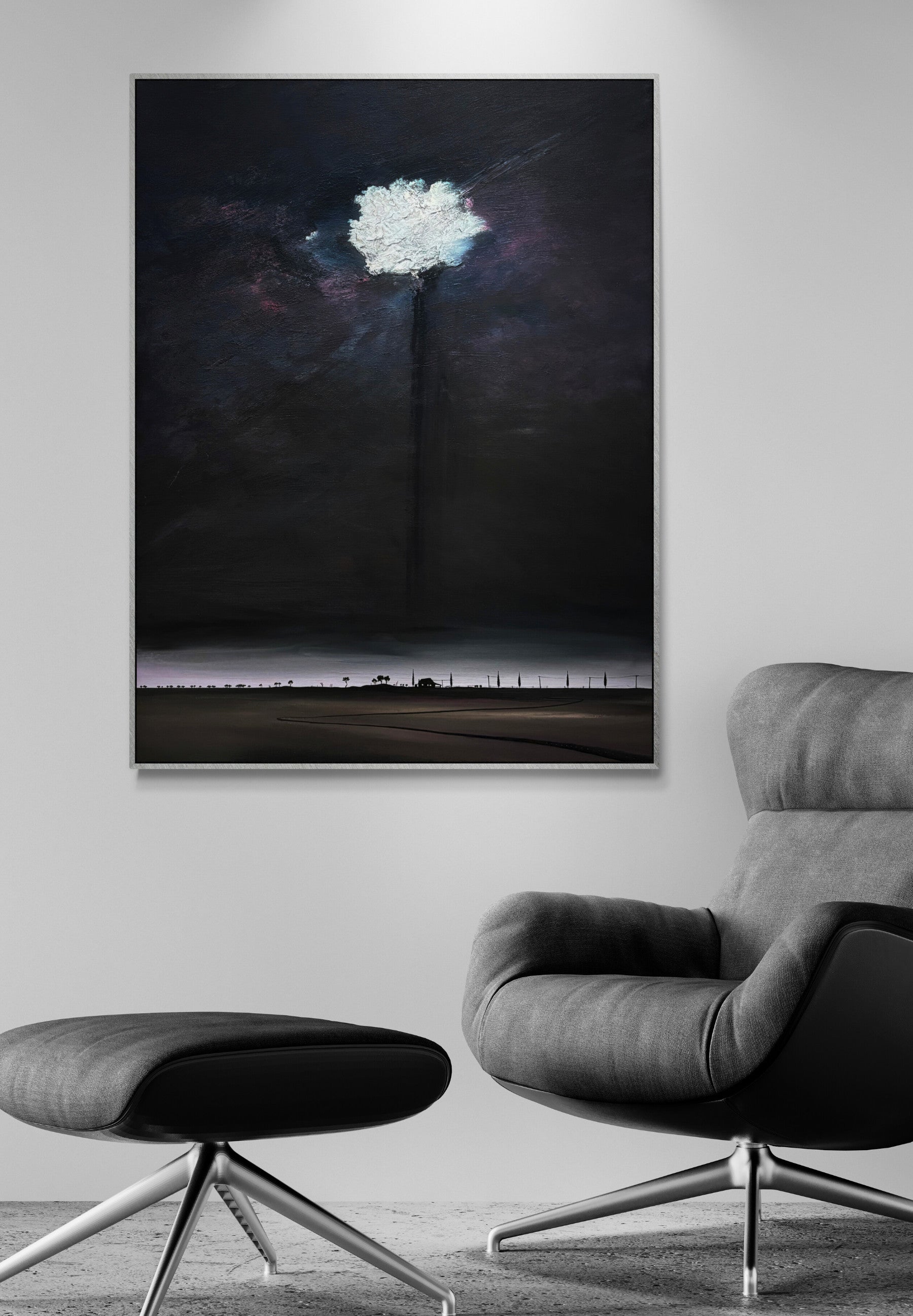 The Cloud That Carried My Heart By Tania Chanter, original, acrylic on canvas, 90x120cm.