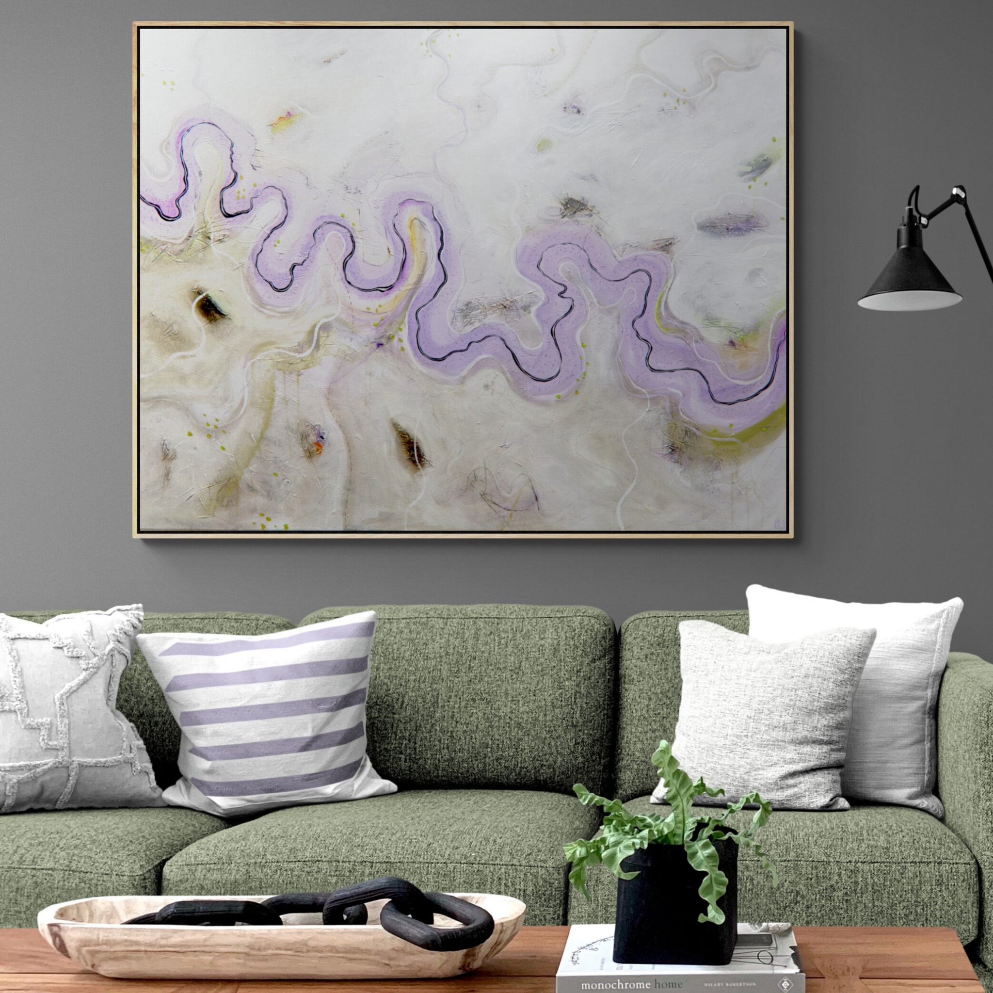 The Meandering Lavender River