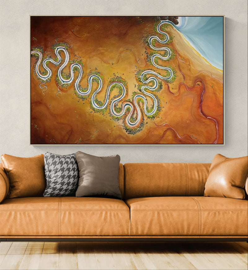 The River's Promise (180x120cm)