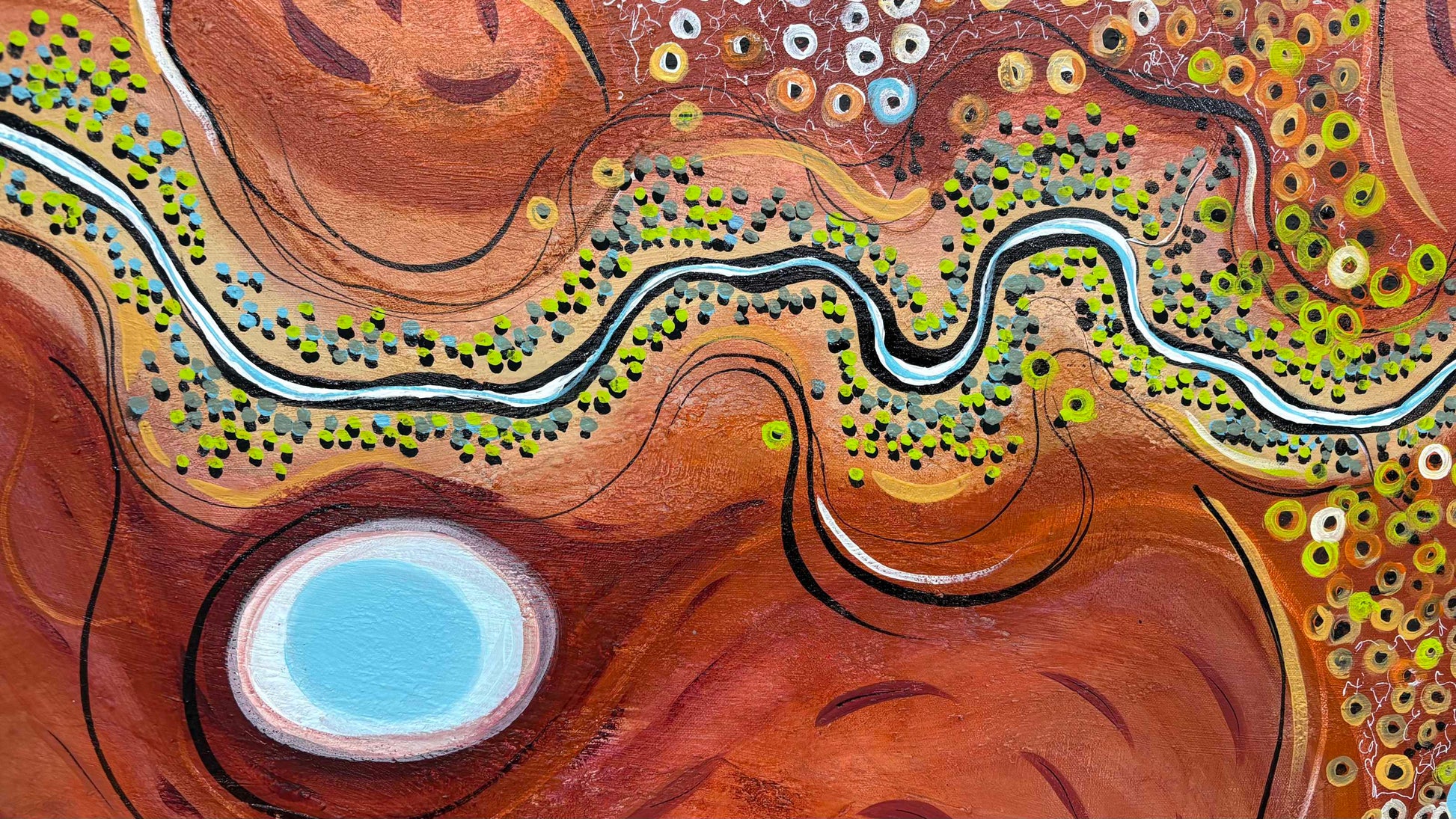 Close up of layers, detail and texture.