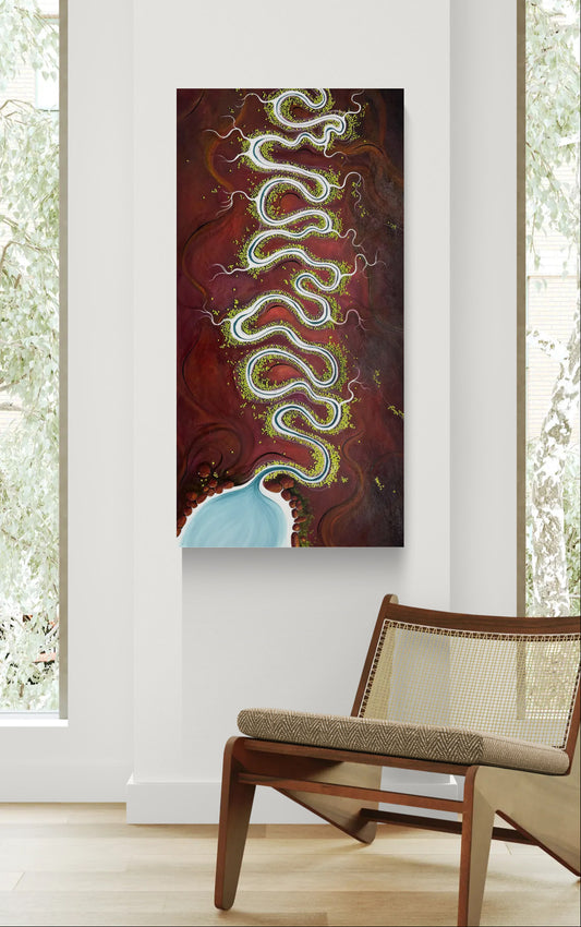 Can hang portrait or landscape orientation.