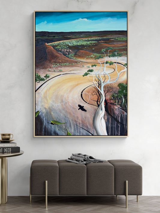 Three Forgotten Memories by Australian artist Tania Chanter, original, one-off, acrylic on canvas, 90x120cm textured abstract landscape. 