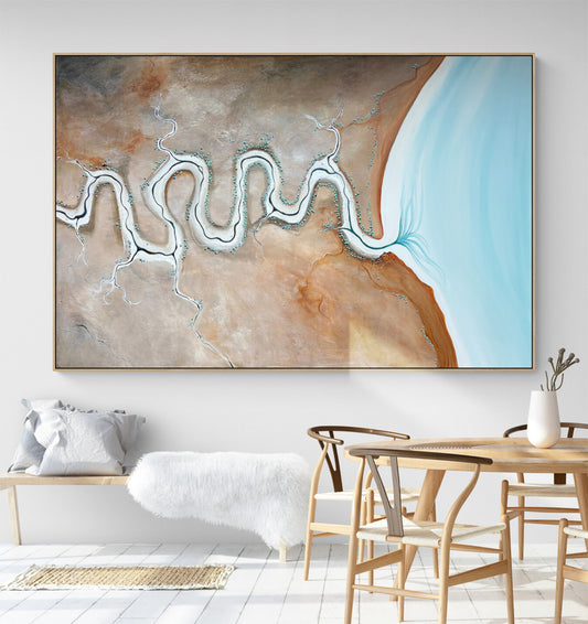 Through Rusted Light by Australian artist Tania Chanter, original art, acrylic on canvas, 180x120cm