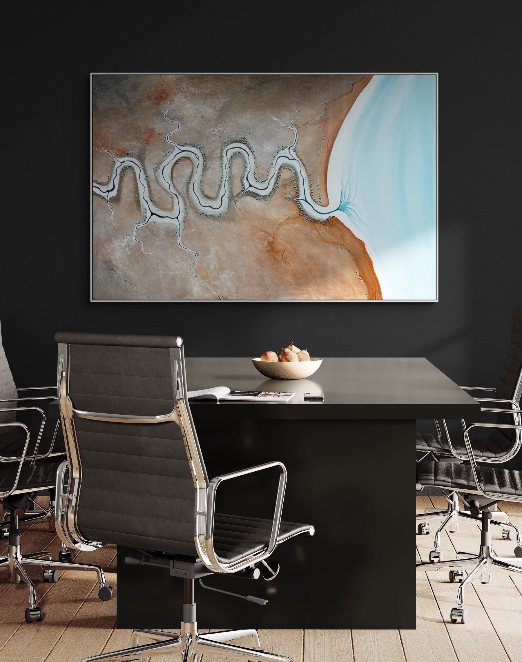 Through Rusted Light by Australian artist Tania Chanter, original art, acrylic on canvas, 180x120cm