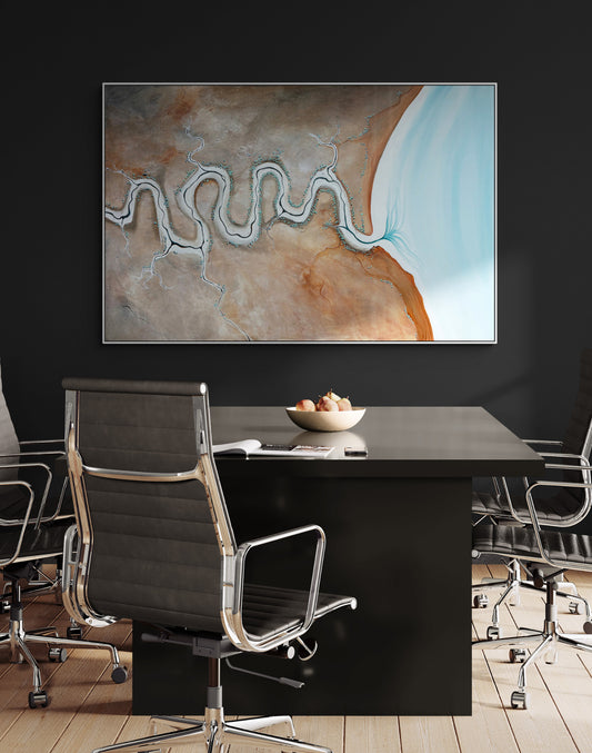 Through Rusted Light by Australian artist Tania Chanter, original art, acrylic on canvas, 180x120cm