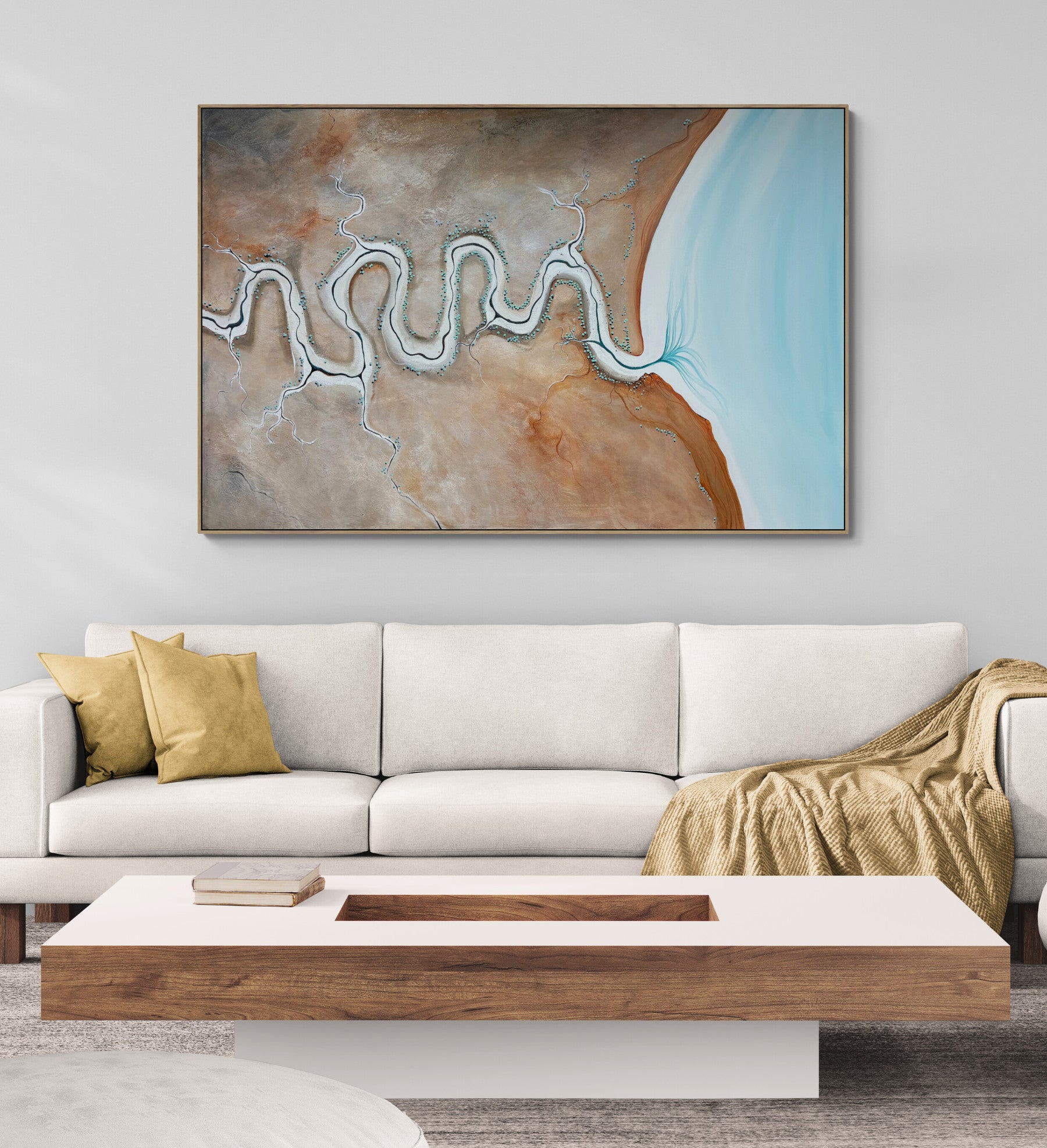 Through Rusted Light by Australian artist Tania Chanter, original art, acrylic on canvas, 180x120cm