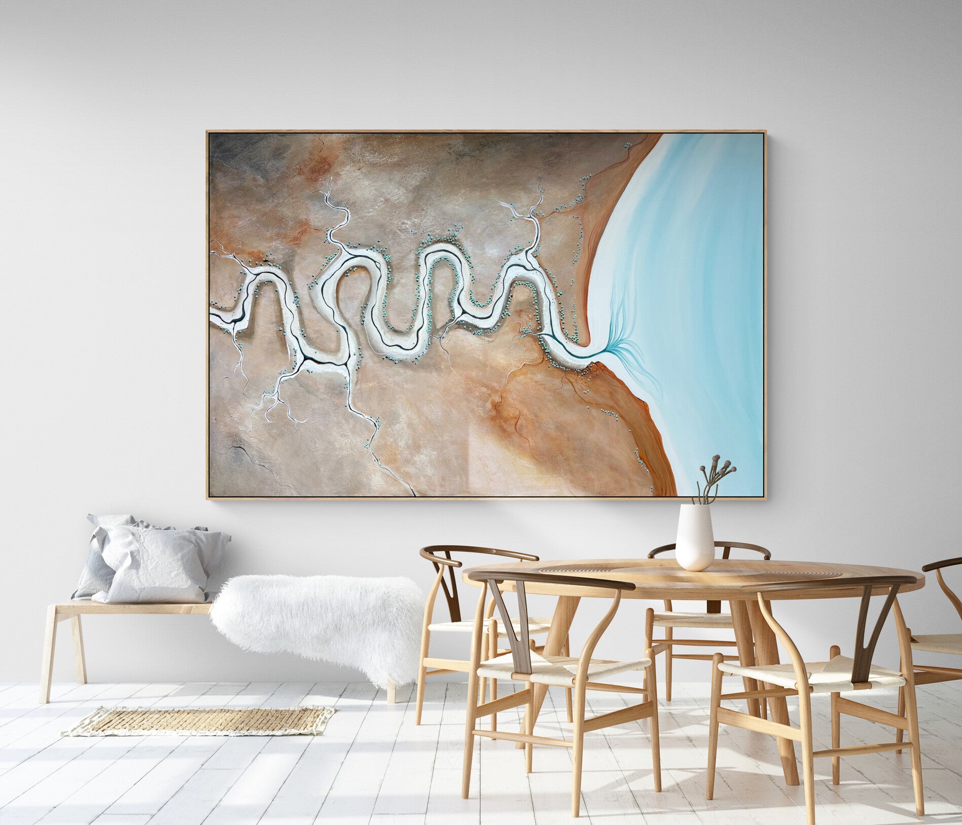 Through Rusted Light by Australian artist Tania Chanter, original art, acrylic on canvas, 180x120cm