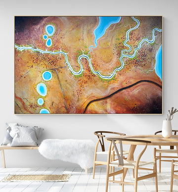 Veins Of The Land (180x120cm)