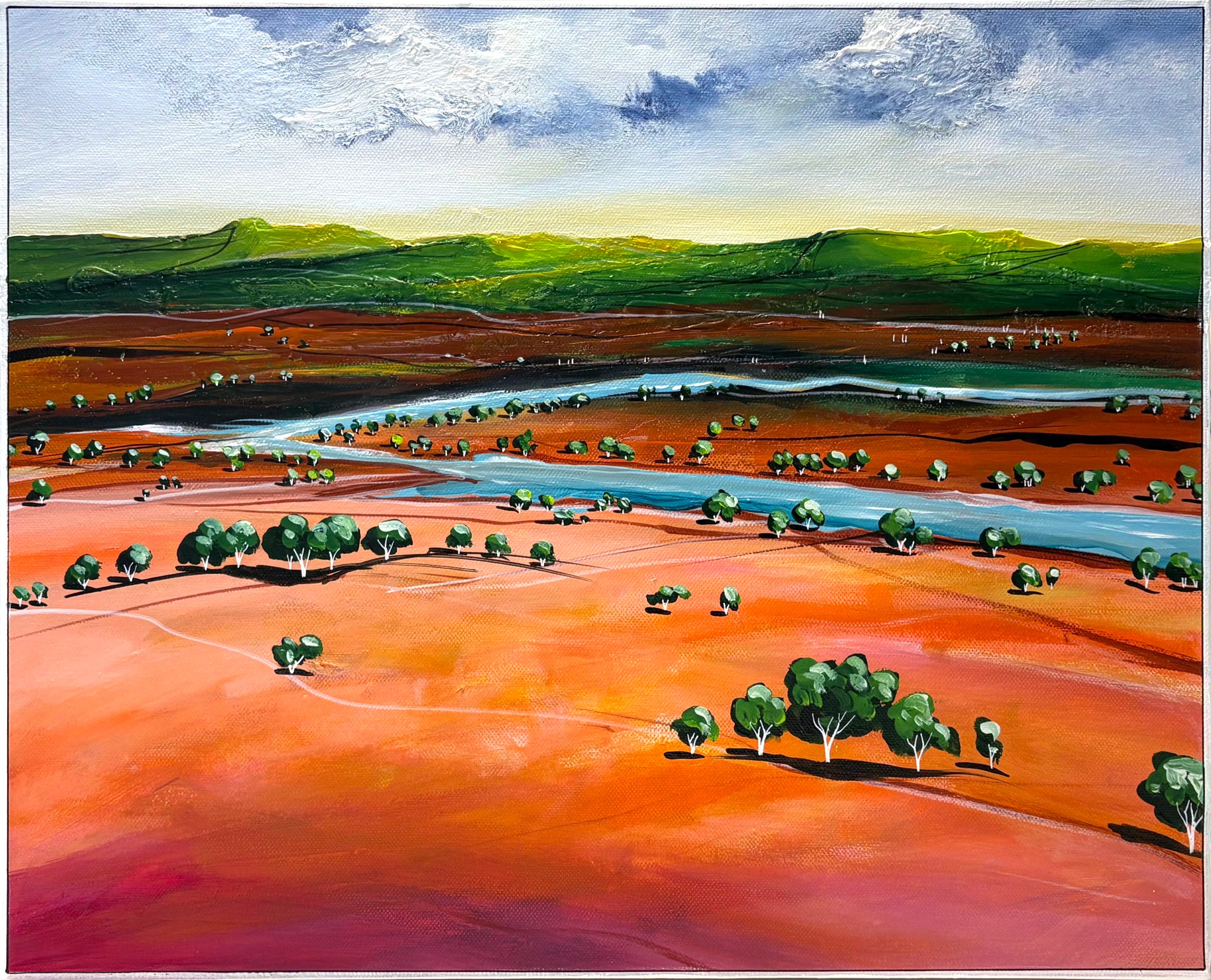 Wake With A Smile (50cm x 40cm)