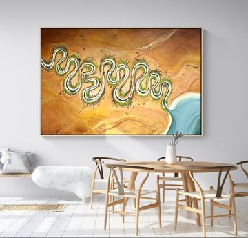 Where The Heart Wanders by Australian artist Tania Chanter, 180x120cm, modern contemporary, textured abstract aerial landscape, original, one-off, acrylic on canvas.