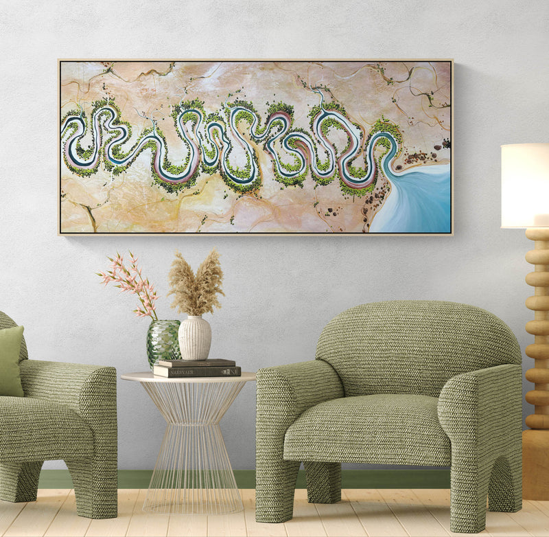Where The River Comes Home (160x70cm)