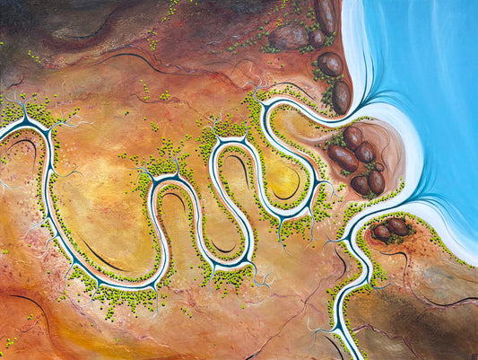 Where The River Once Spoke (122x91cm)