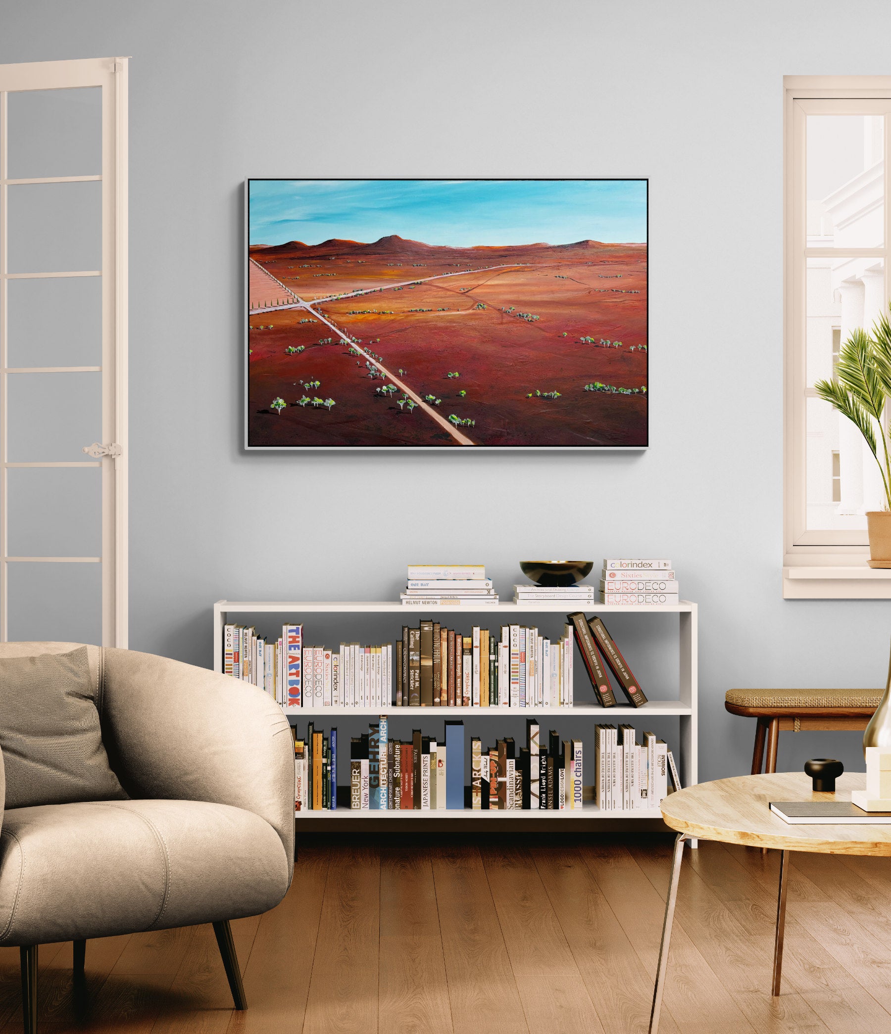 Decisions Etched In Earth by Tania Chanter, original, acrylic on canvas, 120x80cm.