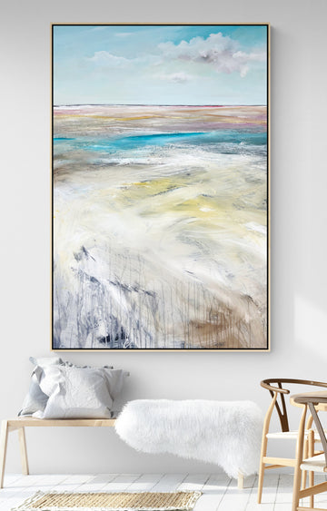 Tania Chanter Original Art - Echoes of A Fiery Sea acrylic on canvas 100x150cm