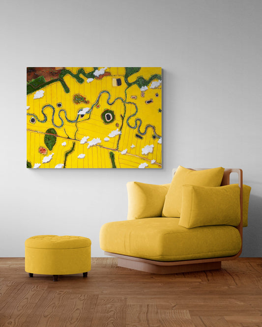 Meandering The Fields Of Gold (120X90CM)