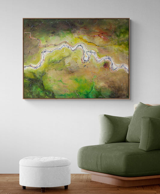 Meandering The Plains In Autumn (120X90CM)