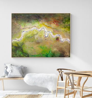 Meandering The Plains In Autumn (120X90CM)