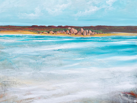 The Foreshore At Noon (120x90cm)